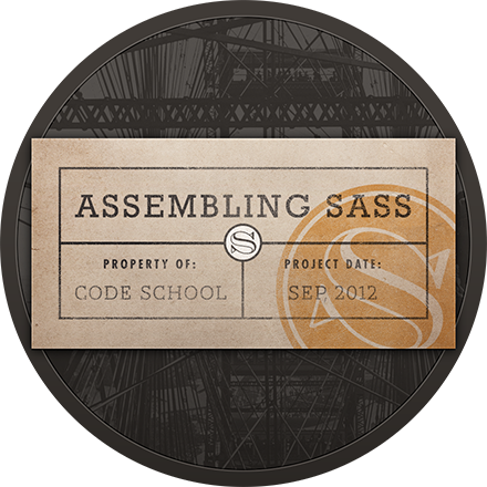 Class badge for Assembling Sass
