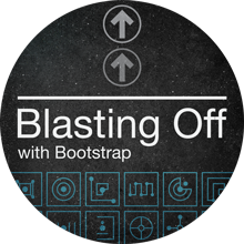 Class badge for Blasting Off with Bootstrap