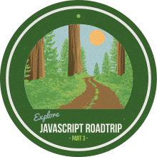 Class badge for JavaScript Road Trip Part 3